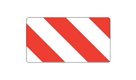 Bord lengte/breedte - r/w staal kl2 Hor. - 564x282x1mm - rechts