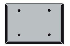 ADR-frame - zwart - RVS 400x300x0,8 mm