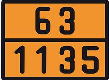 ADR-bord - oranje/zwart - alu - code ____ kl1 400x300x1mm