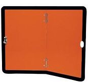 ADR-bord - oranje/zwart - alu vertic. klapb. kl1 400x300x2mm