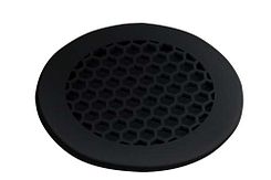 Afdekrooster zwart Ø140 mm ABS t.b.v. dakventilator Velocity