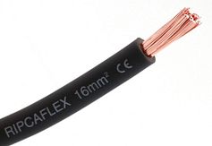 Accukabel - 16 mm² - zwart - rol á 250 meter