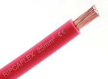 Accukabel - 25 mm² - rood - rol á 10 meter