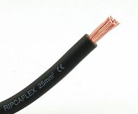 Accukabel - 25 mm² - zwart - rol á 10 meter