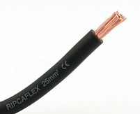 Accukabel - 25 mm² - zwart - rol á 250 meter