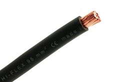 Accukabel - 95 mm² - zwart - rol á 10 meter