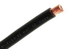 Accukabel - 95 mm² - zwart - rol á 25 meter
