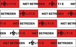 Afzetband - 500 m - r/w - 'politie niet betreden'