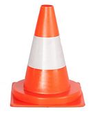 Verkeerskegel - oranje - PVC - 30 cm - 1 witte baan