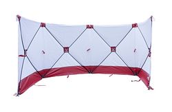 Calamiteitenscherm - 720 cm - wit/rood - 16 kg - incl. tas