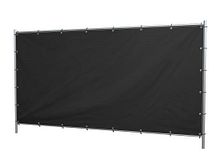 Bouwhekzeil - zwart - 22 zeilogen - 3410x1760 mm - tbv bouwhek