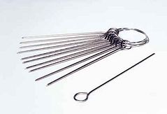 Meetpennen 11 stuks op 2 ringen