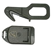 Fox gordelsnijder in houder met lip - donkergroen