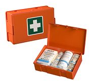 Verbandtrommel - B-inhoud - met wandhouder