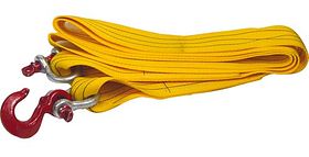 Sleepkabel - plat - geel - max. 10 ton - 4,5 mtr.