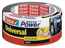 Duct tape Tesa - EP - zwart - 50mm/25mtr - 6 st.