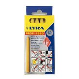 Krijt - geolied - Ø 8,5 mm - geel - doos á 12 stuks