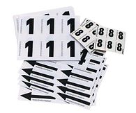 Set zelfklevende cijfers nummers 0 t/m 9 - 18 mm