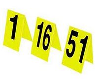 Markeringsset - kunststof- gl/zw-in plastic koffer- 1 t/m 99