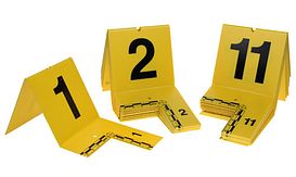 Markeringsset - kunststof - gl/zw -maatverdeling -81 t/m 100