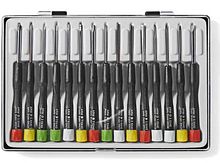 Precisie schroevendraaierset kruis/plat/torx/zeskant 15-dlg.