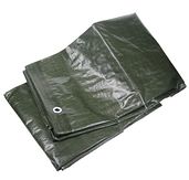 Afdekzeil - groen - 3x2 mtr. - v.v. ogen