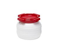 Vat - wit - rode schroefdeksel - 3,6 ltr