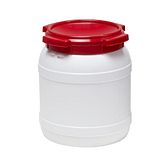 Vat - wit - rode schroefdeksel - 15,4 ltr