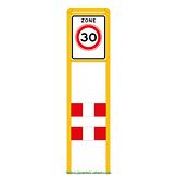 Zoneportaal RB 60 - geel RAL 1023 - Type I - dubbelzijdig