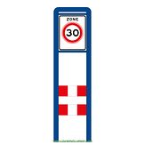 Zoneportaal RB 90 - blauw RAL 5010 - Type I - dubbelzijdig