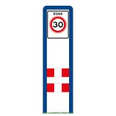 Zoneportaal IND 90 - blauw RAL 5010 - Type I - dubbelzijdig