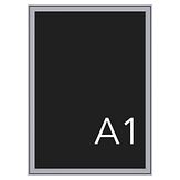 Kliklijst Compasso A1 waterdicht - profiel 37 mm - geadoniseerd