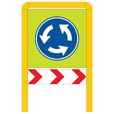 Rotondeportaal F - IND 80 - geel RAL 1023 - Klasse 3