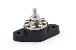 Contactstrip/distributieblok - 8-polig - zwart - 8x M8