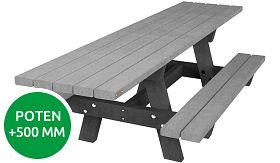 Tafel OSLO XL-G - Mineral Grey - 2400x1400x760 mm