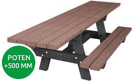 Tafel OSLO XL-G - Quartz Brown - 2400x1400x760 mm