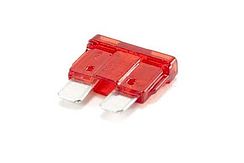 Steekzekering - standaard - 10A - rood/transp. - per 50 stuks