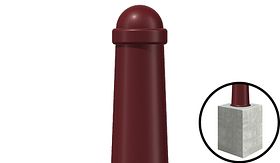 X-Last® GOLA - RAL 3005 - 800x150/110 mm Ø + fundatie