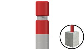 X-Last® GORGE - RAL 3020 + 3 refl. - 800x100 mm Ø - fundatie