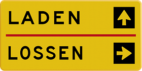 Verwijsbord met pictogram, tekst en kleur naar keuze