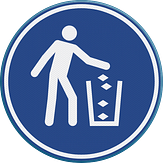Verkeersbord met pictogram (gebod)