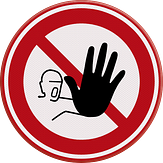 Verkeersbord met pictogram (verbod)
