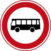 Verkeersbord RVV C07a - Verboden voor bussen