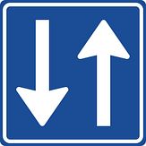 Aluminium DOR verkeersbord RVV C05 inrijden toegestaan - levensduur 10 jaar - afmeting 400x400mm