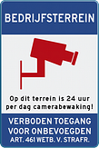 Camerabord met aanpasbare tekst en pictogram