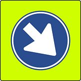Verkeersbord RVV model D02f - Rijrichting