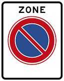 Verkeersbord RVV model E01zbzt - Parkeerverbod zone