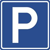 Aluminium DOR verkeersbord RVV E04 parkeergelegenheid - levensduur 20 jaar - afmeting 800x800mm - levensduur 20 jaar - afmeting 800x800mm