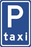 Aluminium DOR verkeersbord RVV E05 taxistandplaats - levensduur 20 jaar - afmeting 400x600mm