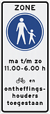 Toegangsbord met eigen tekst en pictogram
